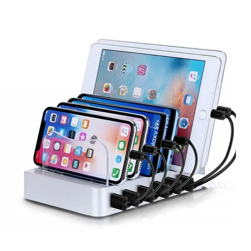 6USB dudukan telepon desktop,  - Watch Smartwatch ulasan dan harga