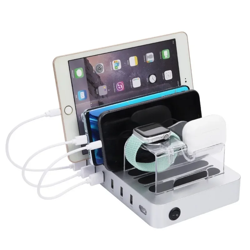 6USB dudukan telepon desktop,  - Watch Smartwatch ulasan dan harga