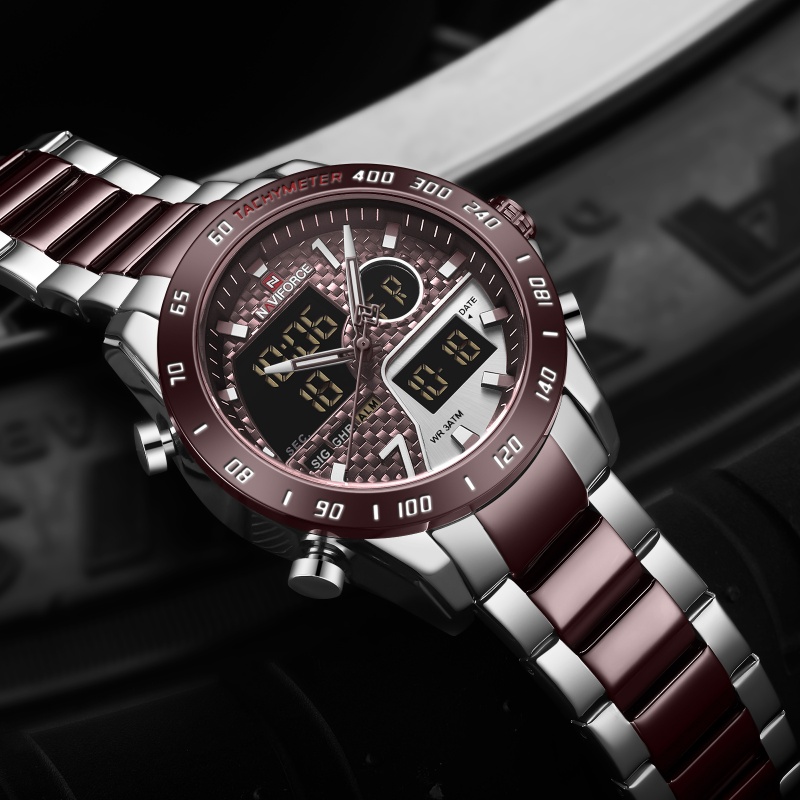 NAVIFORCE Jam Tangan Pria Anal - Analog Quartz Watch ulasan dan harga