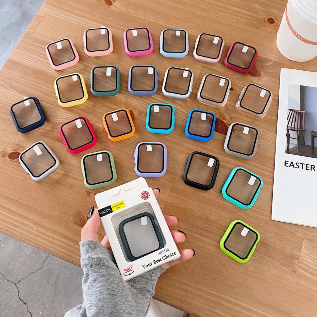 Pelindung layar bumper kaca Te - Iwatch Smartwatch Series 7 ulasan dan harga