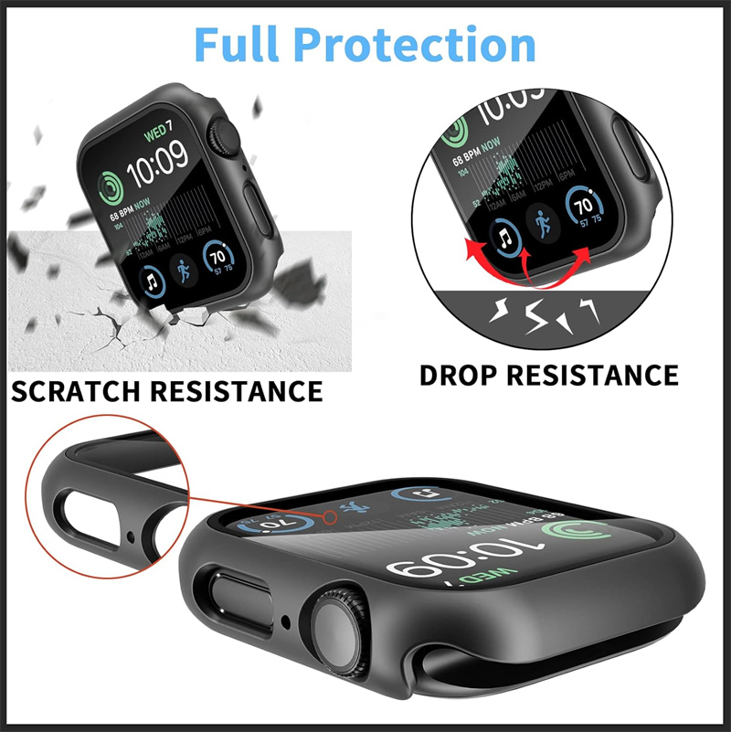 Pelindung layar bumper kaca Te - Iwatch Smartwatch Series 7 ulasan dan harga