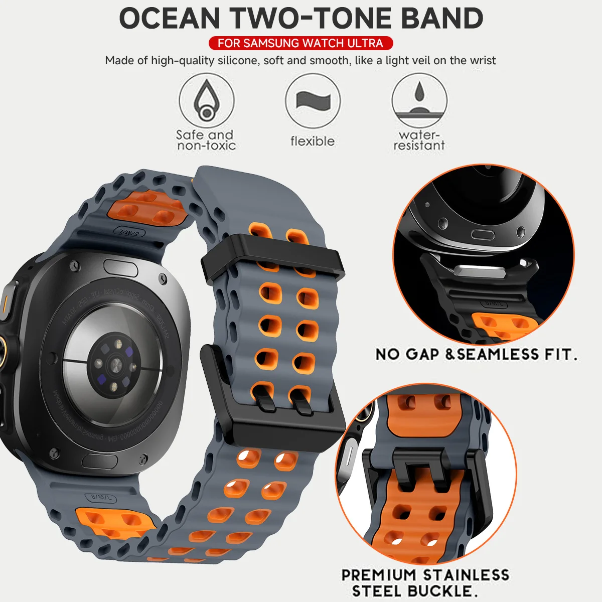 Tali Silikon Dua Warna Untuk S - Tide Watch Surf ulasan dan harga