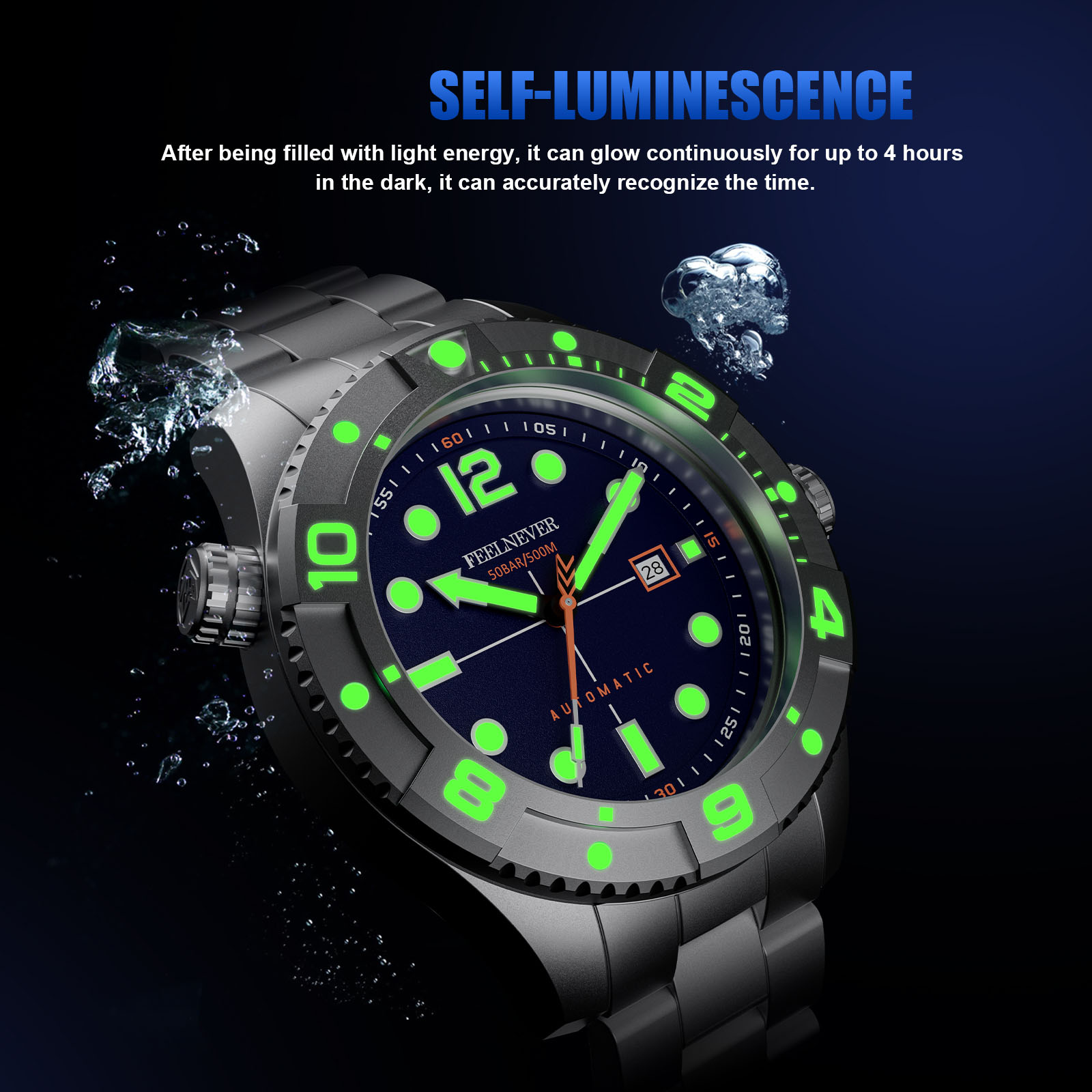 FeelNever jam tangan mekanis,  - Tide Watch Surf ulasan dan harga