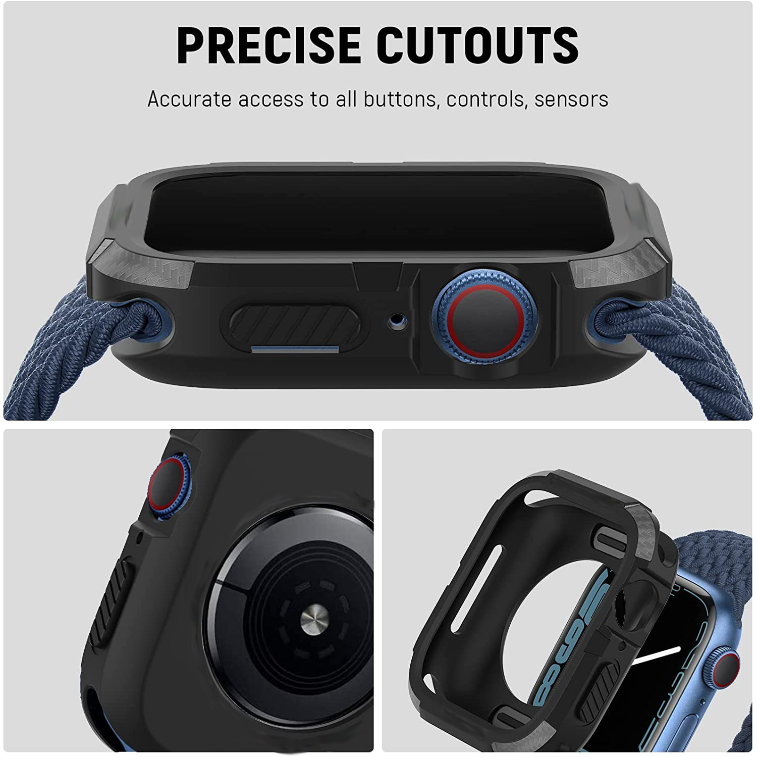 Penutup kasar untuk casing jam - Iwatch Smartwatch Series 7 ulasan dan harga